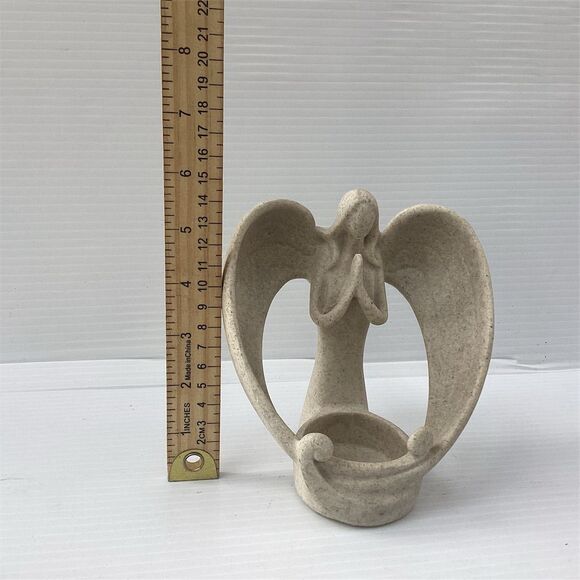 Angel Tealight Candle Holder Multicolor Decorative Figurine Indoor Use - Picture 3 of 6